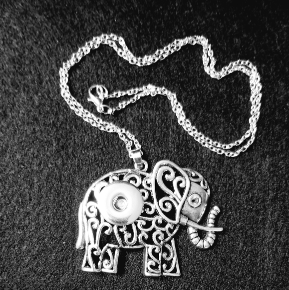 ELEPHANT SNAP NECKLACE big 18MM Ginger Snap Chain - Picture 3 of 7